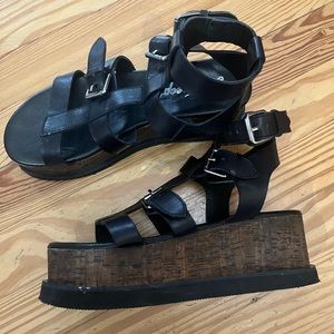 Free People Gladiator Sandals, size 7 1/2